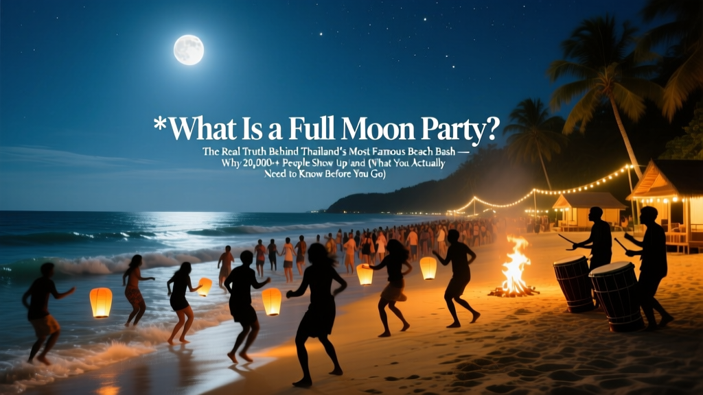 What Is a Full Moon Party? The Real Truth Behind Thailand’s Most Famous Beach Bash — Why 20,000+ People Show Up (and What You *Actually* Need to Know Before You Go)