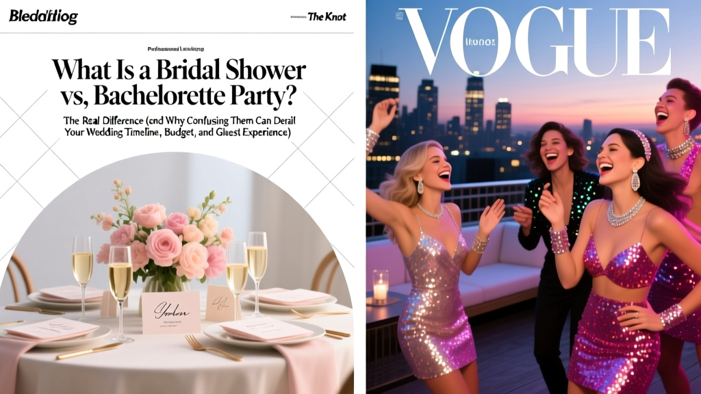 What Is a Bridal Shower vs. Bachelorette Party? The Real Difference (and Why Confusing Them Can Derail Your Wedding Timeline, Budget, and Guest Experience)