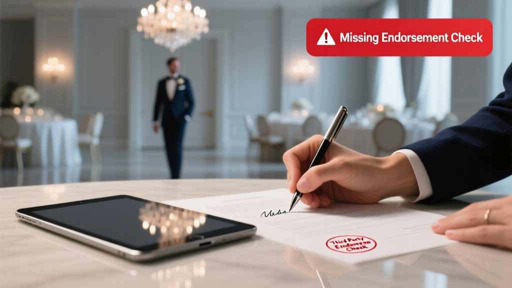 What Is a Third Party Endorse Check? The Hidden Step 92% of Event Planners Skip (And Why It Just Cost One Wedding Coordinator $17,400)