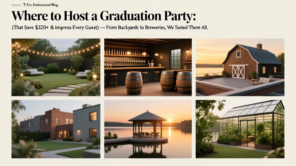 Where to Host a Graduation Party: 7 Unexpected Venues (That Save $320+ & Impress Every Guest) — From Backyards to Breweries, We Tested Them All