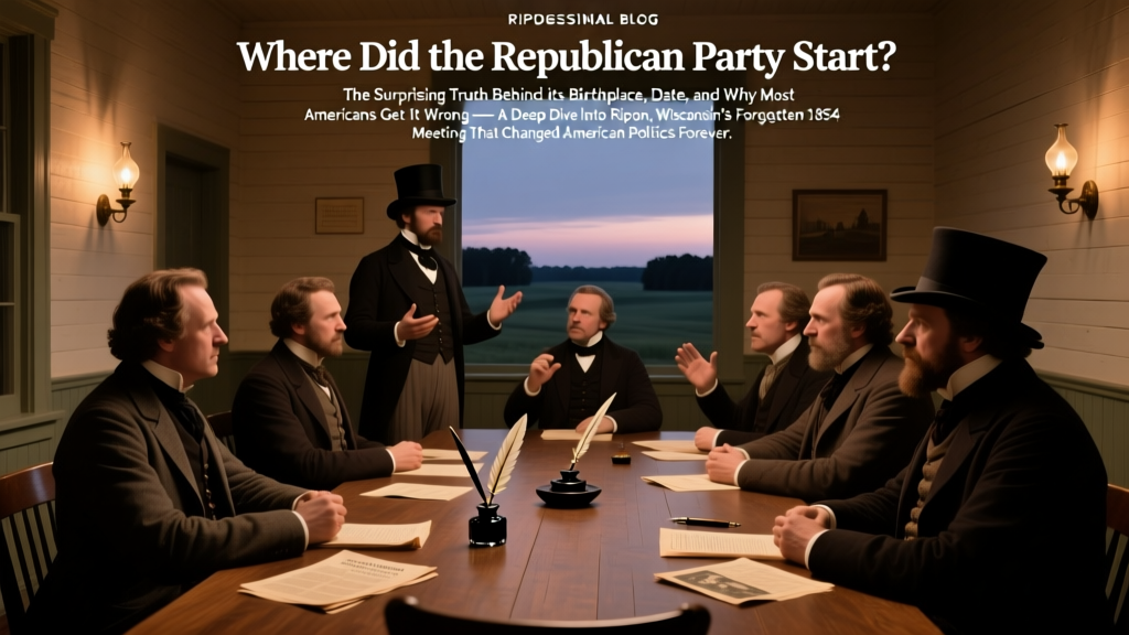 Where Did the Republican Party Start? The Surprising Truth Behind Its Birthplace, Date, and Why Most Americans Get It Wrong — A Deep Dive Into Ripon, Wisconsin’s Forgotten 1854 Meeting That Changed American Politics Forever