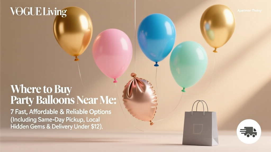 Where to Buy Party Balloons Near Me: 7 Fast, Affordable & Reliable Options (Including Same-Day Pickup, Local Hidden Gems & Delivery Under $12)