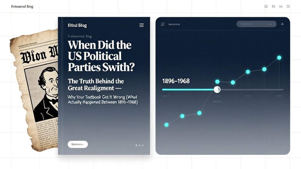 When Did the US Political Parties Switch? The Truth Behind the Great Realignment — Why Your Textbook Got It Wrong (and What Actually Happened Between 1896–1968)