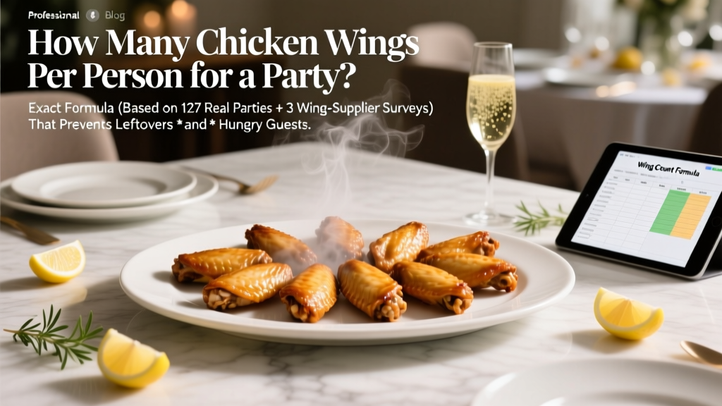 How Many Chicken Wings Per Person for a Party? The Exact Formula (Based on 127 Real Parties + 3 Wing-Supplier Surveys) That Prevents Leftovers *and* Hungry Guests