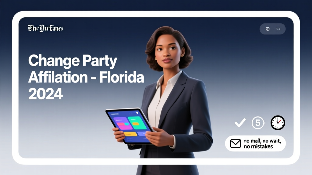 How Do I Change My Political Party Affiliation in Florida? A Step-by-Step 2024 Guide That Takes Less Than 5 Minutes (No Mail, No Wait, No Mistakes)