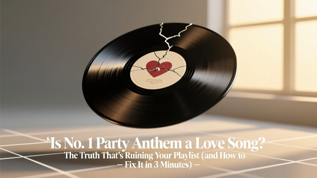 Is No. 1 Party Anthem a Love Song? The Truth That’s Ruining Your Playlist (and How to Fix It in 3 Minutes)