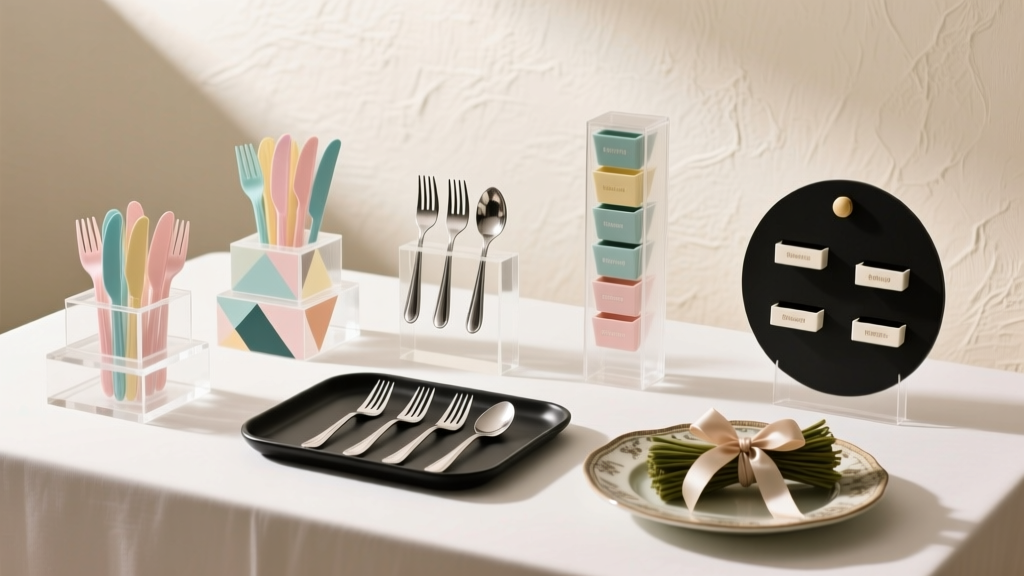 How to Display Plastic Silverware for a Party: 7 Proven, Instagram-Worthy Tactics That Eliminate Clutter, Prevent Spills, and Make Guests Feel Like VIPs (No Extra Cost or Prep Time)
