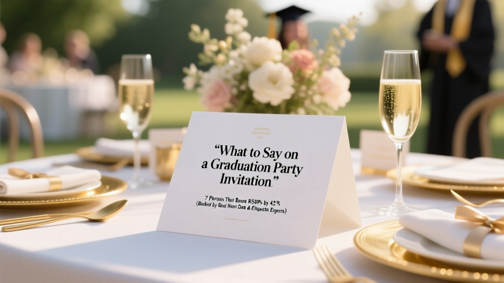 What to Say on a Graduation Party Invitation: 7 Phrases That Boost RSVPs by 42% (Backed by Real Host Data & Etiquette Experts)