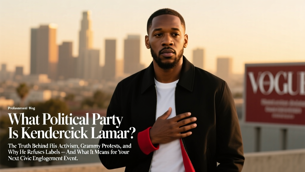 What Political Party Is Kendrick Lamar? The Truth Behind His Activism, Grammy Protests, and Why He Refuses Labels — And What It Means for Your Next Civic Engagement Event