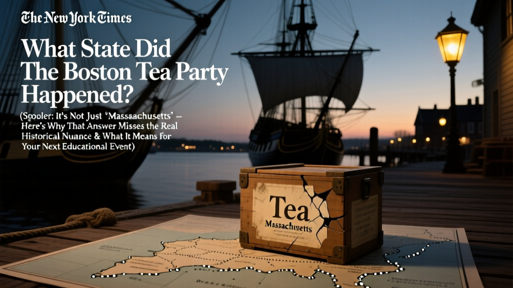 What State Did The Boston Tea Party Happen? (Spoiler: It’s Not Just ‘Massachusetts’—Here’s Why That Answer Misses the Real Historical Nuance & What It Means for Your Next Educational Event)