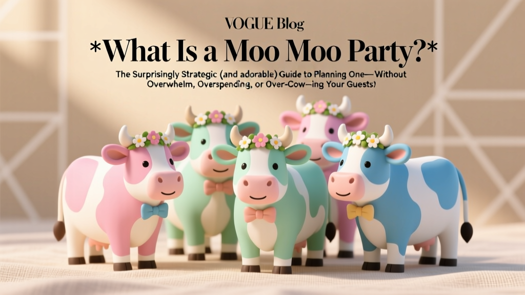What Is a Moo Moo Party? The Surprisingly Strategic (and Adorable) Guide to Planning One—Without Overwhelm, Overspending, or Over-Cow-ing Your Guests