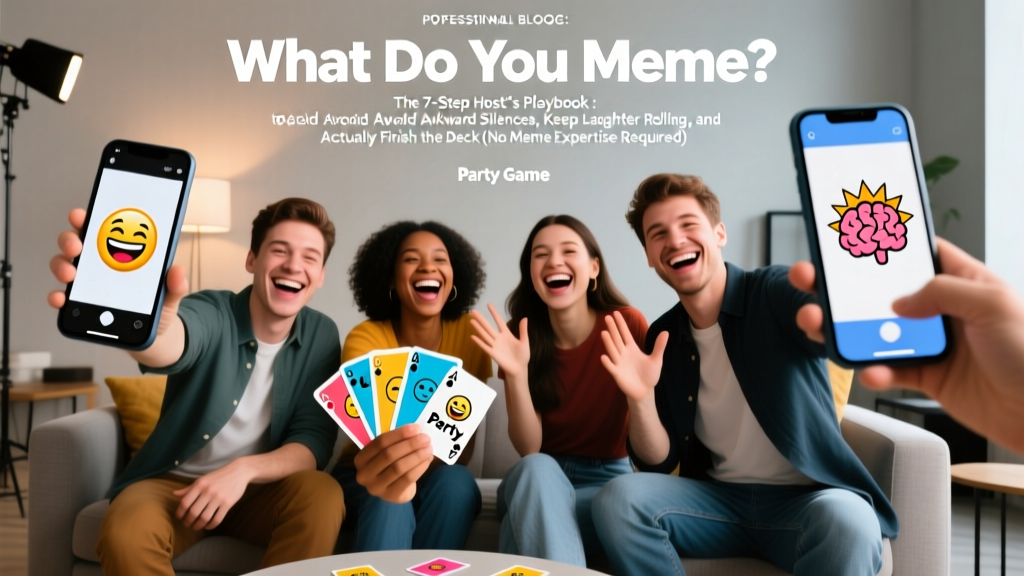 What Do You Meme Party Game: The 7-Step Host’s Playbook to Avoid Awkward Silences, Keep Laughter Rolling, and Actually Finish the Deck (No Meme Expertise Required)