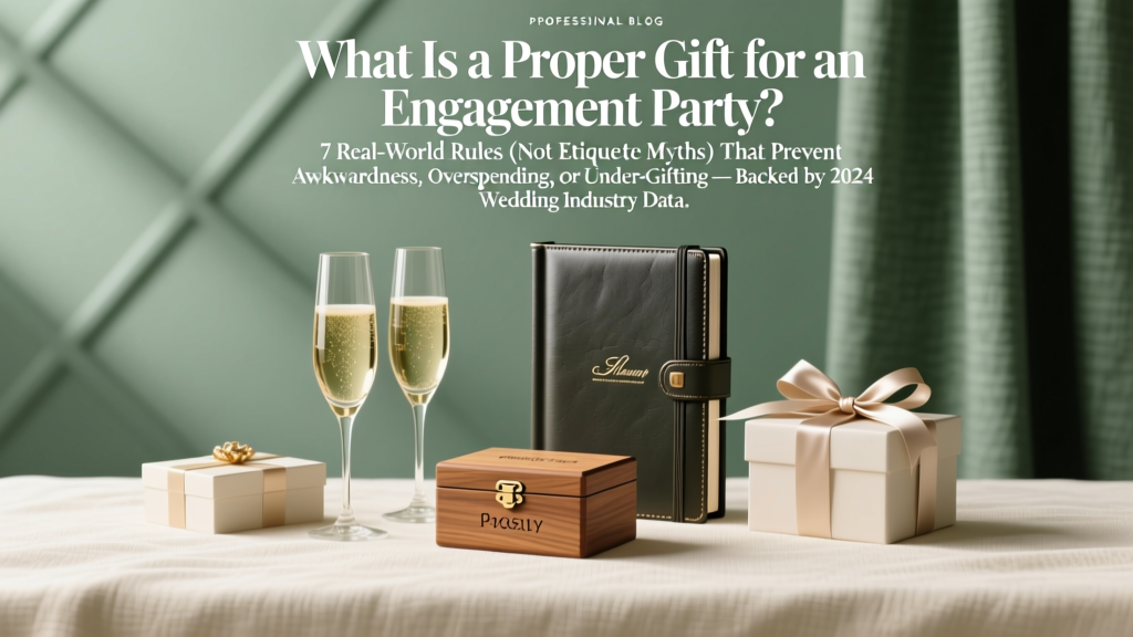 What Is a Proper Gift for an Engagement Party? 7 Real-World Rules (Not Etiquette Myths) That Prevent Awkwardness, Overspending, or Under-Gifting — Backed by 2024 Wedding Industry Data