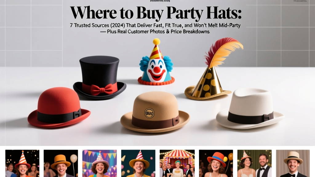 Where to Buy Party Hats: 7 Trusted Sources (2024) That Deliver Fast, Fit True, and Won’t Melt Mid-Party — Plus Real Customer Photos & Price Breakdowns