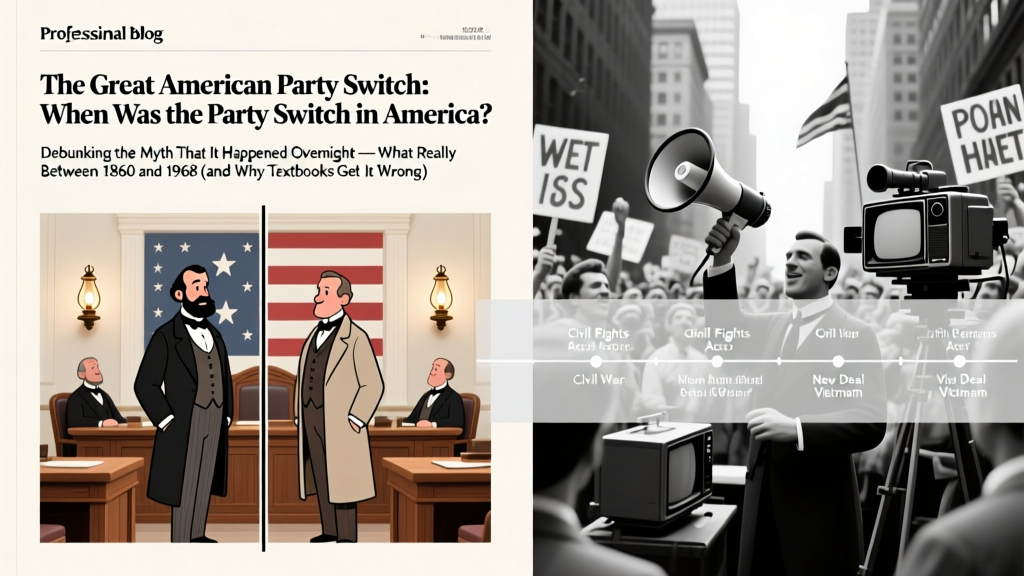 The Great American Party Switch: When Was the Party Switch in America? Debunking the Myth That It Happened Overnight — What Really Changed Between 1860 and 1968 (and Why Textbooks Get It Wrong)