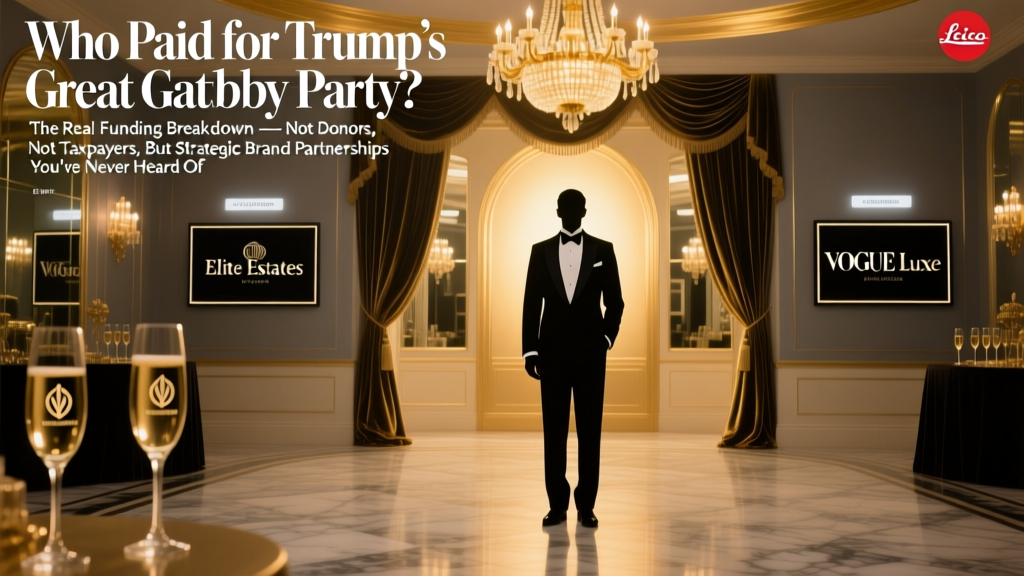 Who Paid for Trump’s Great Gatsby Party? The Real Funding Breakdown — Not Donors, Not Taxpayers, But Strategic Brand Partnerships You’ve Never Heard Of