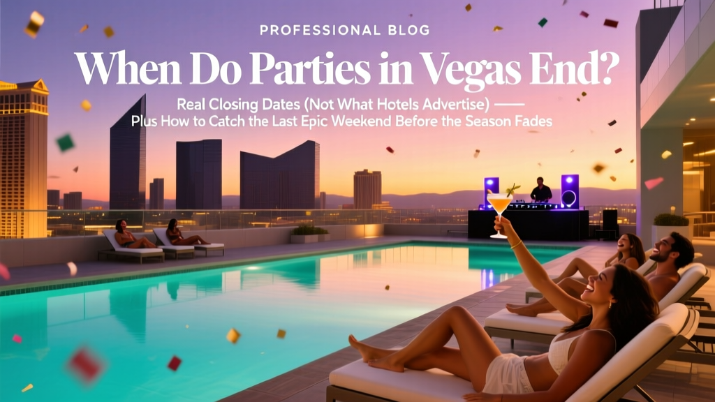 When Do Pool Parties in Vegas End? The Real Closing Dates (Not What Hotels Advertise) — Plus How to Catch the Last Epic Weekend Before the Season Fades