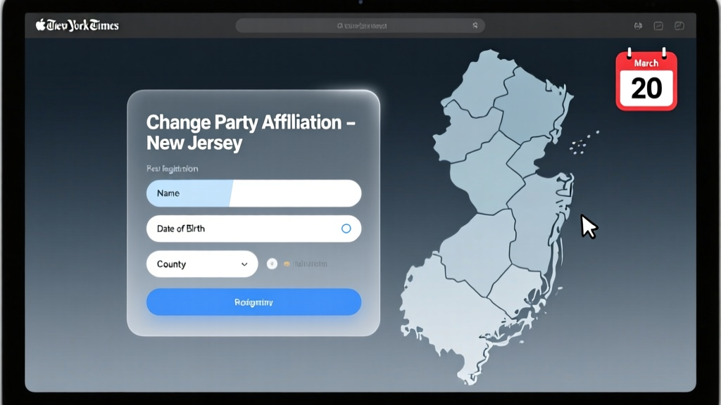 How to Change My Party Affiliation in NJ: The Exact 4-Step Process (With Deadlines, Online Forms & What Happens If You Miss the Primary Cut-Off)