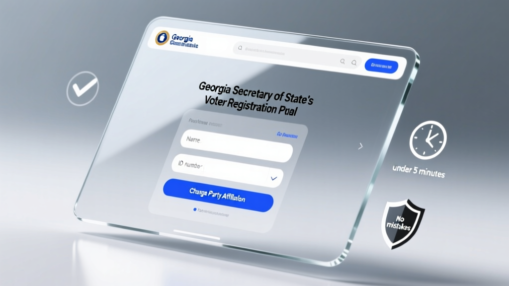 How Do I Change My Political Party Affiliation in Georgia? A Step-by-Step Guide That Takes Less Than 5 Minutes (No Mail, No Wait, No Mistakes)