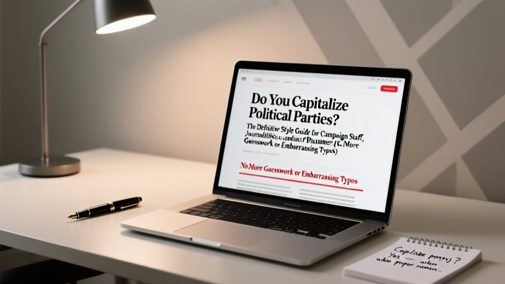 Do You Capitalize Political Parties? The Definitive Style Guide for Campaign Staff, Journalists, and Event Planners (No More Guesswork or Embarrassing Typos)