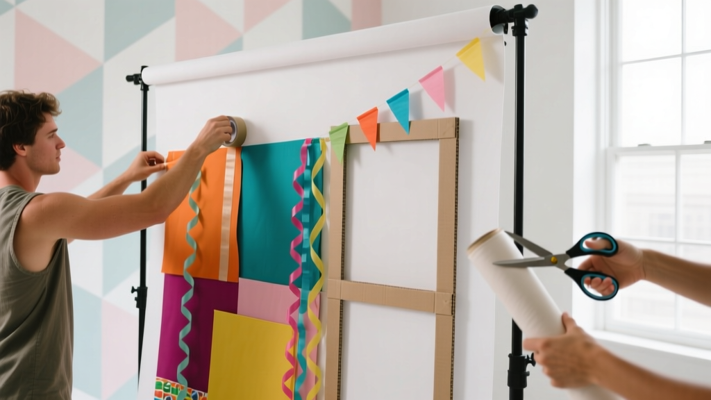How to Make a Backdrop for a Party in Under 90 Minutes (No Sewing, No Pro Tools — Just Dollar Store Supplies & 5 Foolproof Steps)
