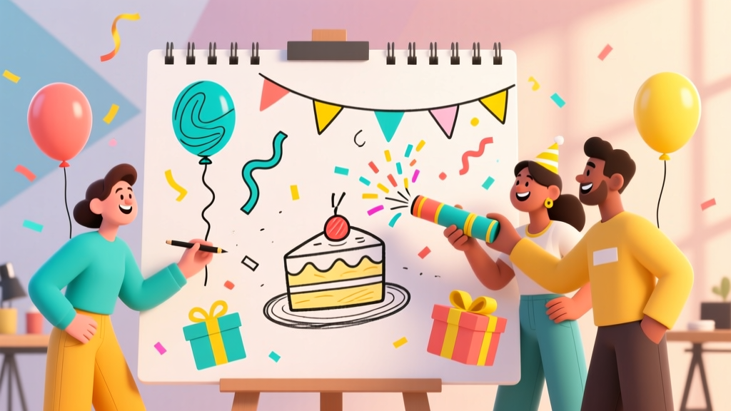 How to Draw Party Scenes in 7 Minutes (Even If You Can’t Draw a Stick Figure): A Step-by-Step Guide That Turns Doodles Into Delightful Decorations for Birthdays, Graduations & More