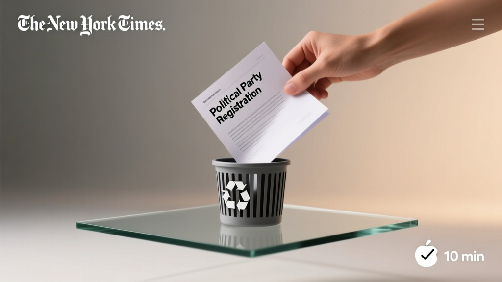How to Unregister from a Political Party in 2024: A Step-by-Step Guide That Takes Under 10 Minutes (No Forms, No Fees, No Mistakes)