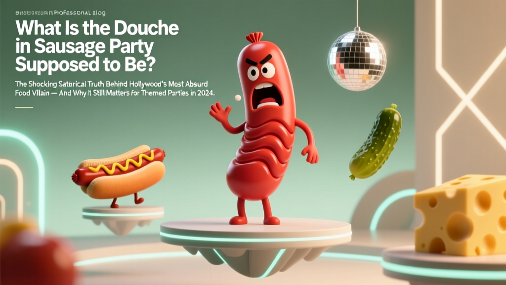 What Is the Douche in Sausage Party Supposed to Be? The Shocking Satirical Truth Behind Hollywood’s Most Absurd Food Villain — And Why It Still Matters for Themed Parties in 2024