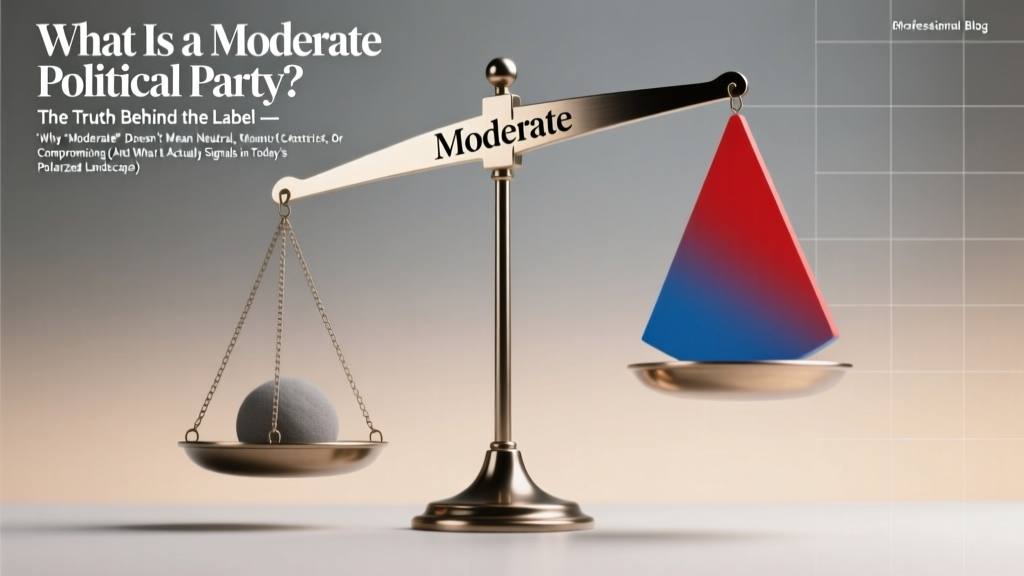What Is a Moderate Political Party? The Truth Behind the Label — Why 'Moderate' Doesn’t Mean Neutral, Centrist, or Compromising (And What It *Actually* Signals in Today’s Polarized Landscape)
