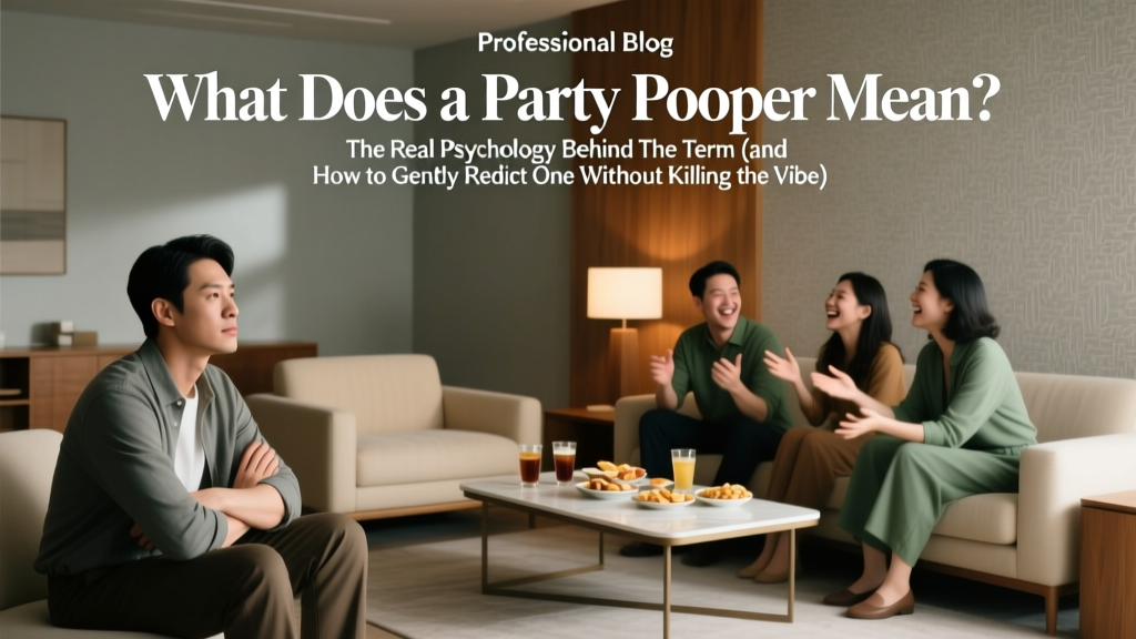 What Does a Party Pooper Mean? The Real Psychology Behind the Term (and How to Gently Redirect One Without Killing the Vibe)