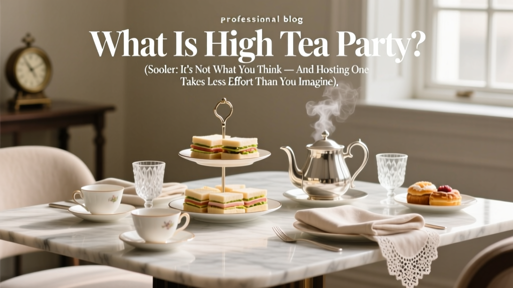 What Is High Tea Party? (Spoiler: It’s Not What You Think — And Hosting One Takes Less Effort Than You Imagine)