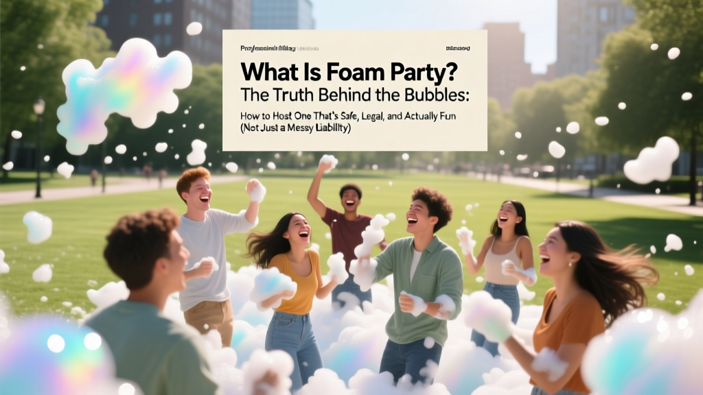 What Is Foam Party? The Truth Behind the Bubbles: How to Host One That’s Safe, Legal, and Actually Fun (Not Just a Messy Liability)