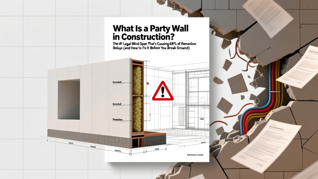 What Is a Party Wall in Construction? The #1 Legal Blind Spot That’s Causing 68% of Renovation Delays (and How to Fix It Before You Break Ground)