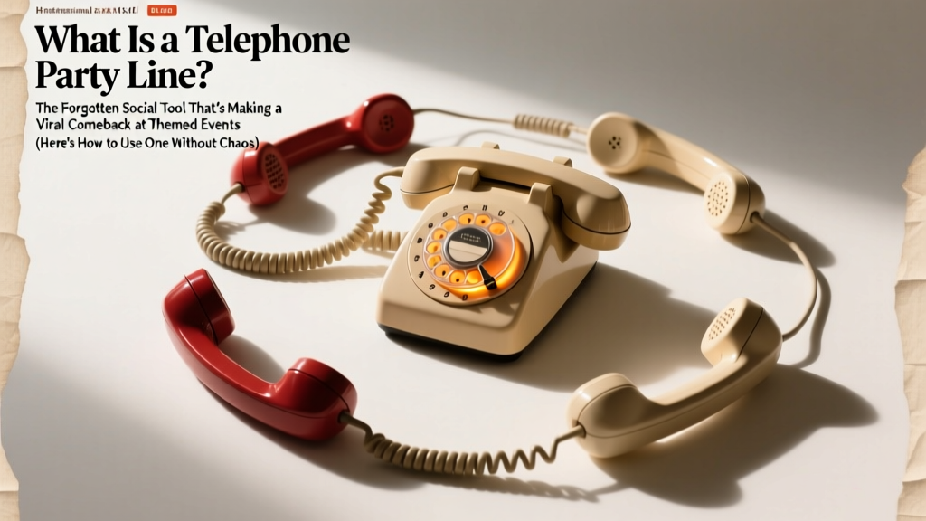 What Is a Telephone Party Line? The Forgotten Social Tool That’s Making a Viral Comeback at Themed Events (Here’s How to Use One Without Chaos)
