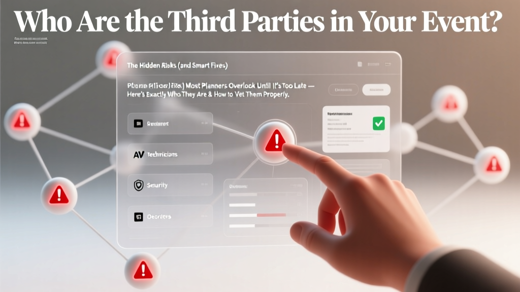 Who Are the Third Parties in Your Event? The Hidden Risks (and Smart Fixes) Most Planners Overlook Until It’s Too Late — Here’s Exactly Who They Are & How to Vet Them Properly