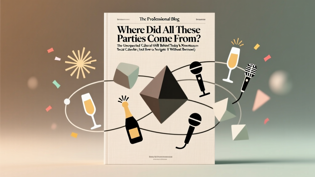 Where Did All These Parties Come From? The Unexpected Cultural Shift Behind Today’s Nonstop Social Calendar (And How to Navigate It Without Burnout)