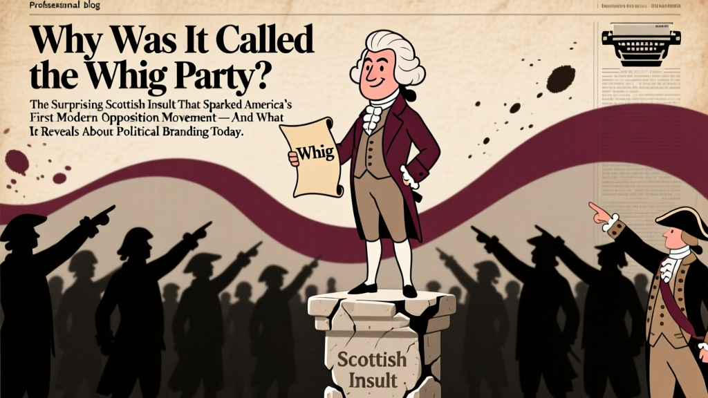 Why Was It Called the Whig Party? The Surprising Scottish Insult That Sparked America’s First Modern Opposition Movement — And What It Reveals About Political Branding Today