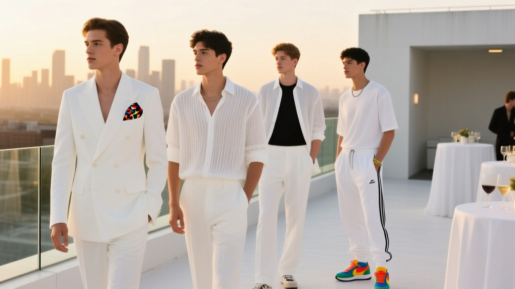 What to Wear to a White Party for Guys: 7 Non-Boring Outfit Formulas (That Won’t Make You Look Like a Ghost or a Bed Sheet)