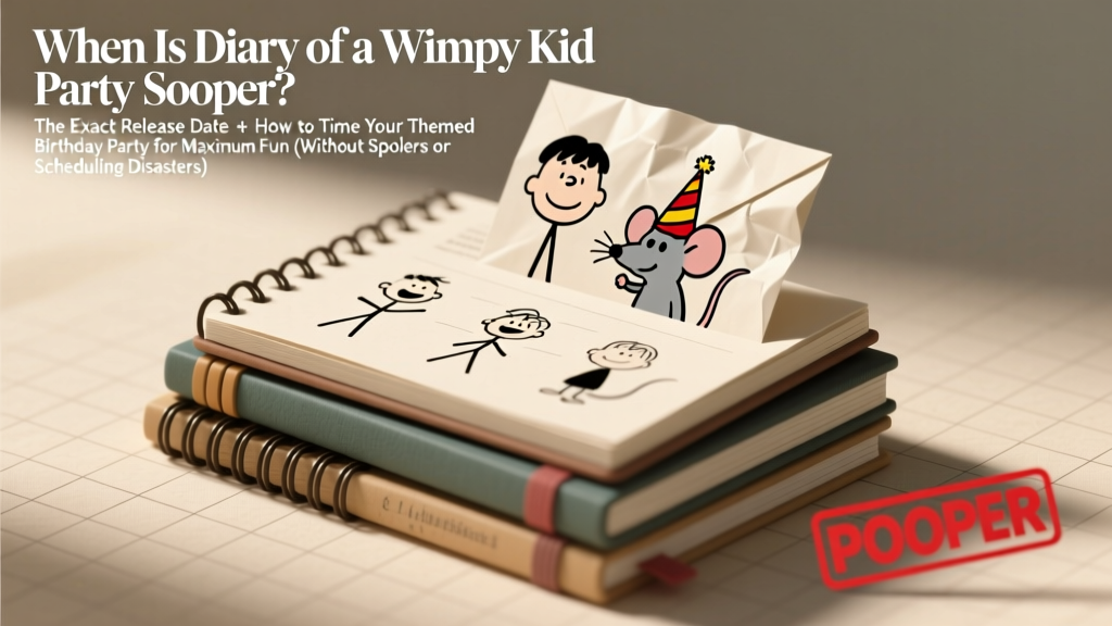 When Is Diary of a Wimpy Kid Party Pooper? The Exact Release Date + How to Time Your Themed Birthday Party for Maximum Fun (Without Spoilers or Scheduling Disasters)