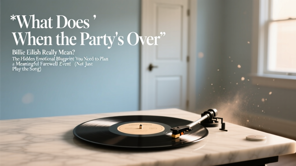 What Does 'When the Party's Over' by Billie Eilish *Really* Mean? The Hidden Emotional Blueprint You Need to Plan a Meaningful Farewell Event (Not Just Play the Song)