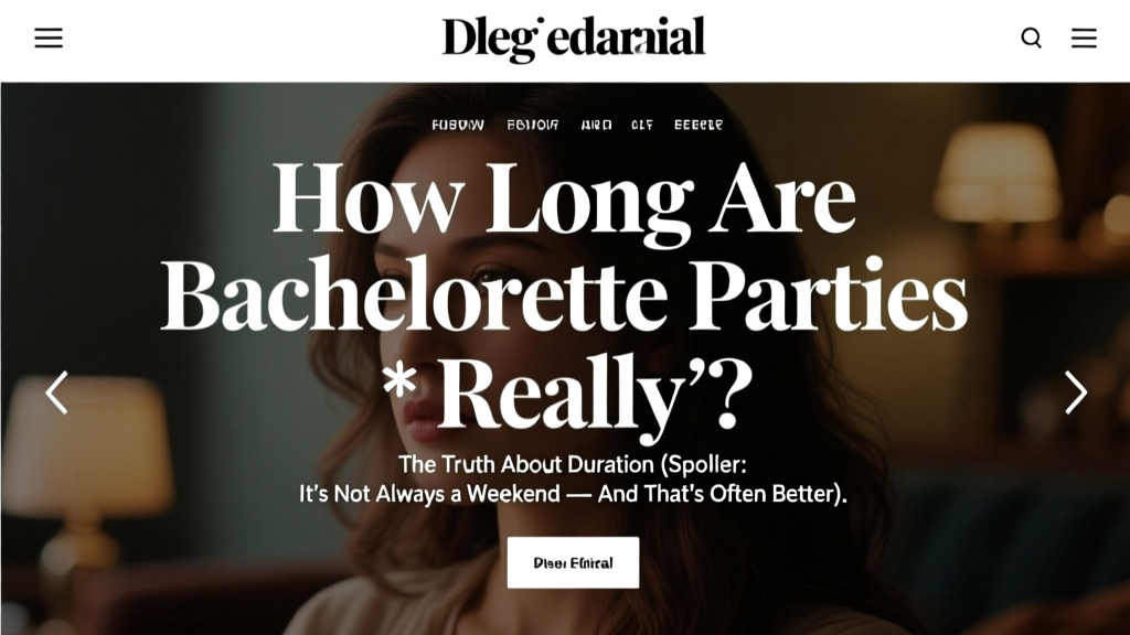 How Long Are Bachelorette Parties *Really*? The Truth About Duration (Spoiler: It’s Not Always a Weekend — And That’s Often Better)