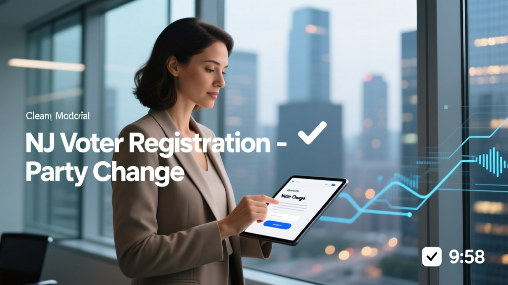 How to Change Political Party in NJ: A Step-by-Step Guide That Takes Less Than 10 Minutes (No Mail, No Waiting, and Zero Risk of Missing the Primary Deadline)