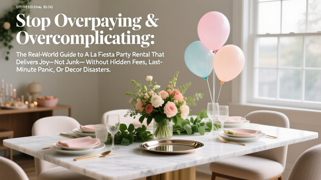 Stop Overpaying & Overcomplicating: The Real-World Guide to A La Fiesta Party Rental That Delivers Joy—Not Junk—Without Hidden Fees, Last-Minute Panic, or Decor Disasters