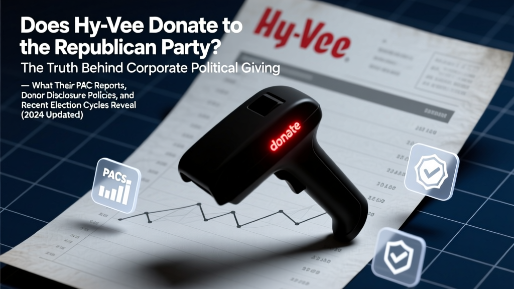 Does Hy-Vee donate to Republican Party? The Truth Behind Corporate Political Giving — What Their PAC Reports, Donor Disclosure Policies, and Recent Election Cycles Reveal (2024 Updated)