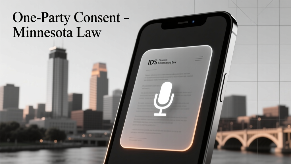 Is Minnesota a one party consent state for recording? Yes—but here’s exactly when it’s legal, when it’s risky, and how to avoid felony charges even if you’re the only person who knows about the recording.