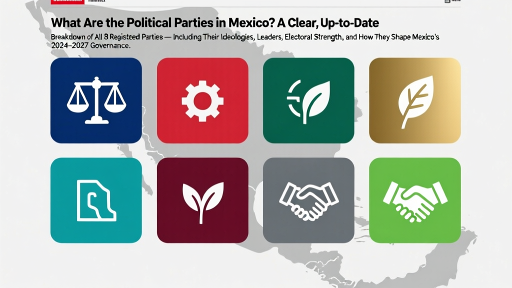 What Are the Political Parties in Mexico? A Clear, Up-to-Date Breakdown of All 8 Registered Parties — Including Their Ideologies, Leaders, Electoral Strength, and How They Shape Mexico’s 2024–2027 Governance