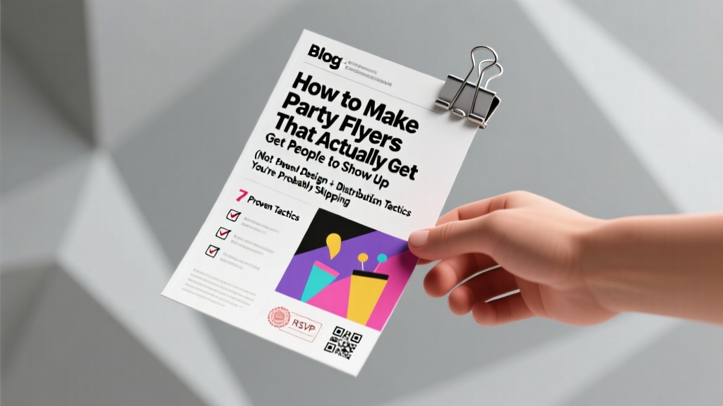 How to Make Party Flyers That Actually Get People to Show Up (Not Just End Up in the Trash) — 7 Proven Design + Distribution Tactics You’re Probably Skipping