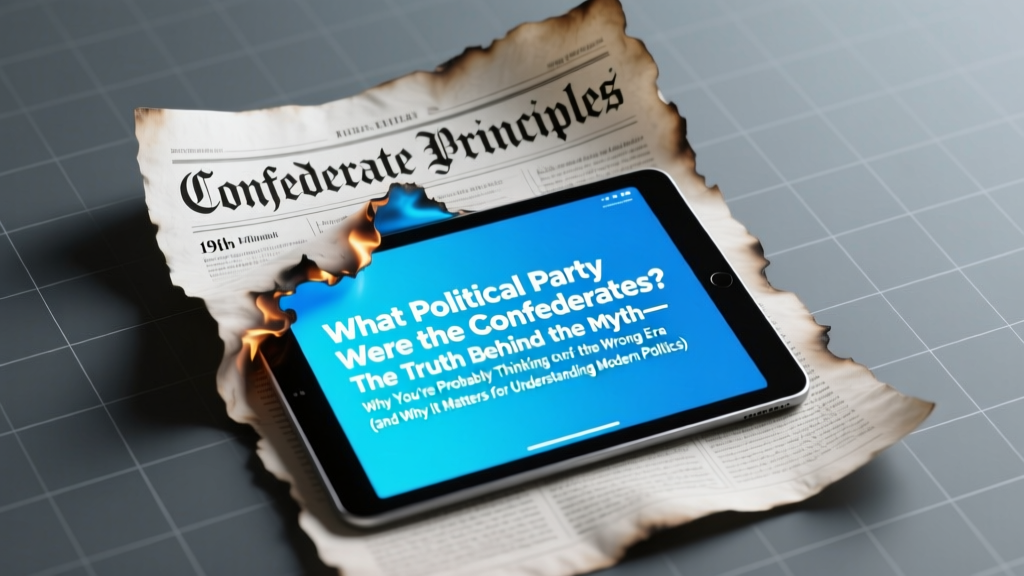 What political party were the Confederates? The Truth Behind the Myth—Why You’re Probably Thinking of the Wrong Era (and Why It Matters for Understanding Modern Politics)