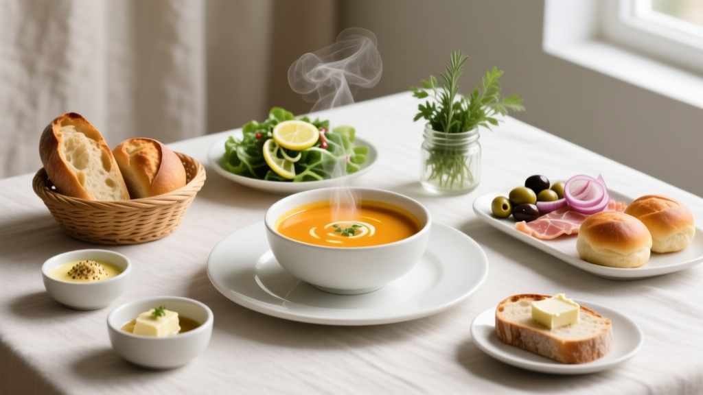 What to Serve with Soup at a Party: 7 Effortless, Crowd-Pleasing Pairings (That Prevent Bland Bowls, Awkward Silences, and Last-Minute Pantry Panic)