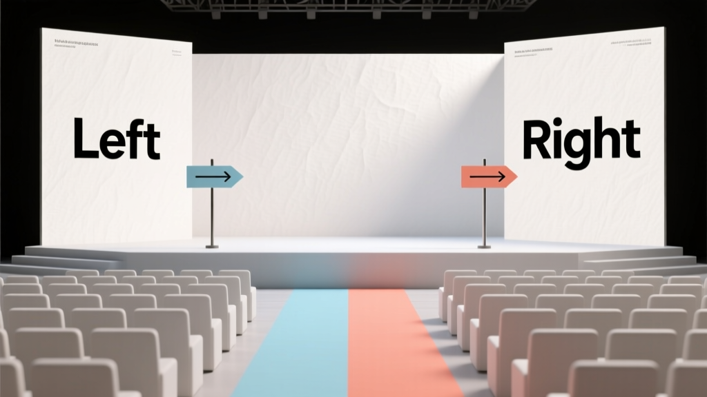 Which Party Is Left and Right? The Definitive Guide to Stage, Seating, and Signage Orientation — Avoid Costly Confusion on Event Day
